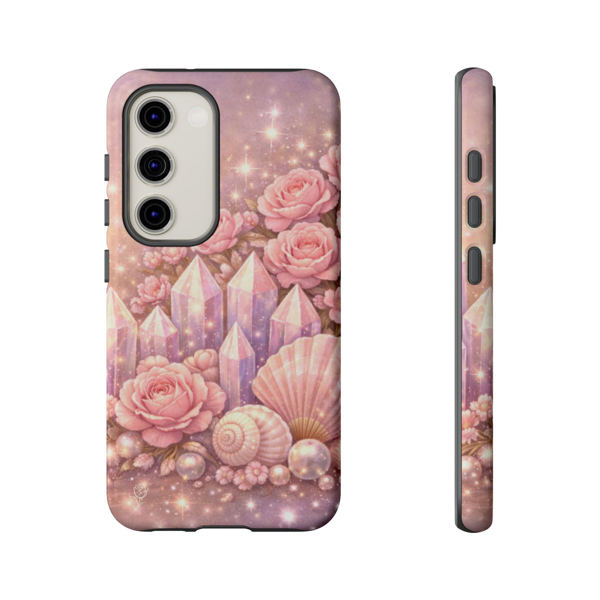 Samsung Galaxy Phone Case — Lemurian Rose Crystal Garden Tough Case