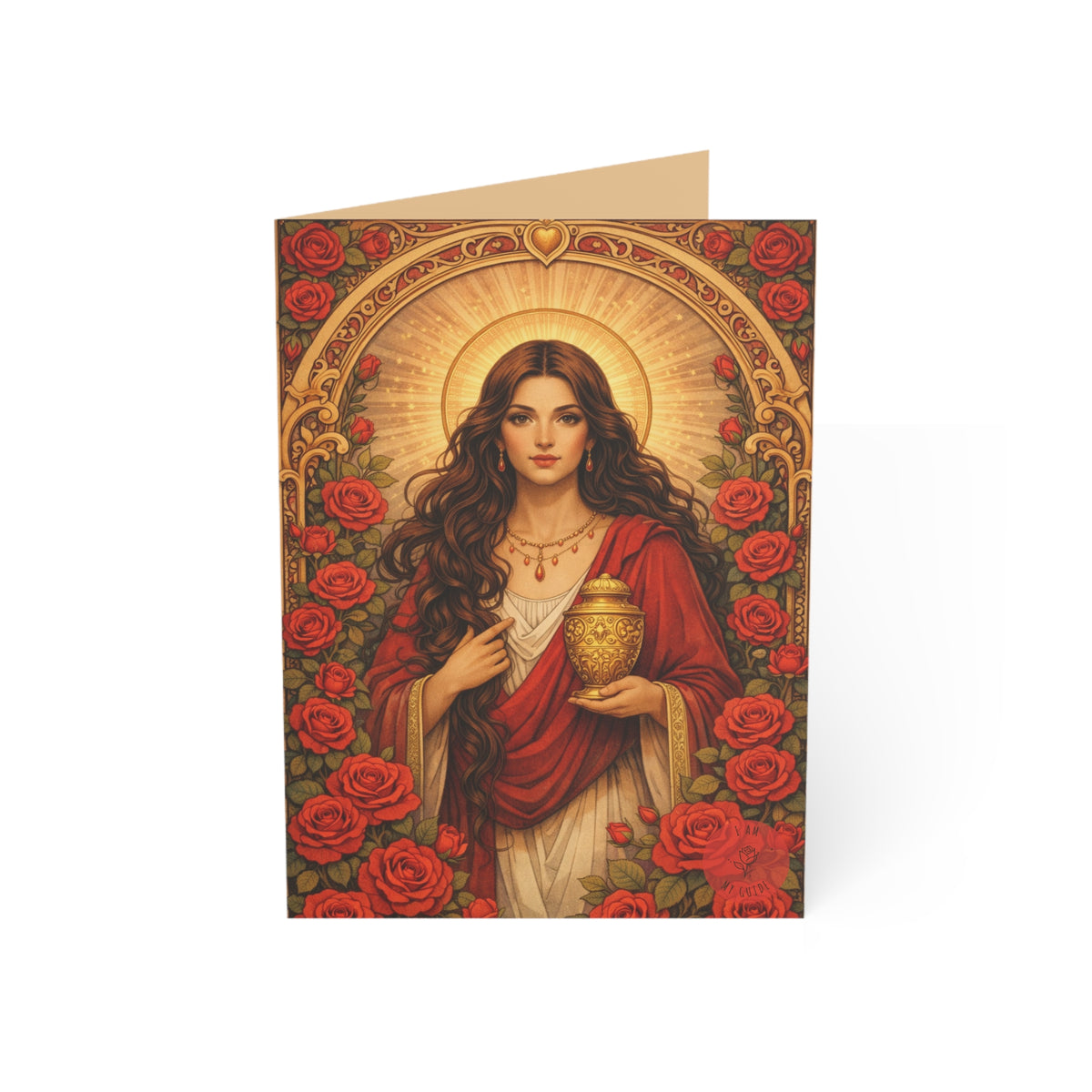 Mary Magdalene Greeting Card — Sisterhood of the Rose Artwork (Pack of 1/10/30/50)