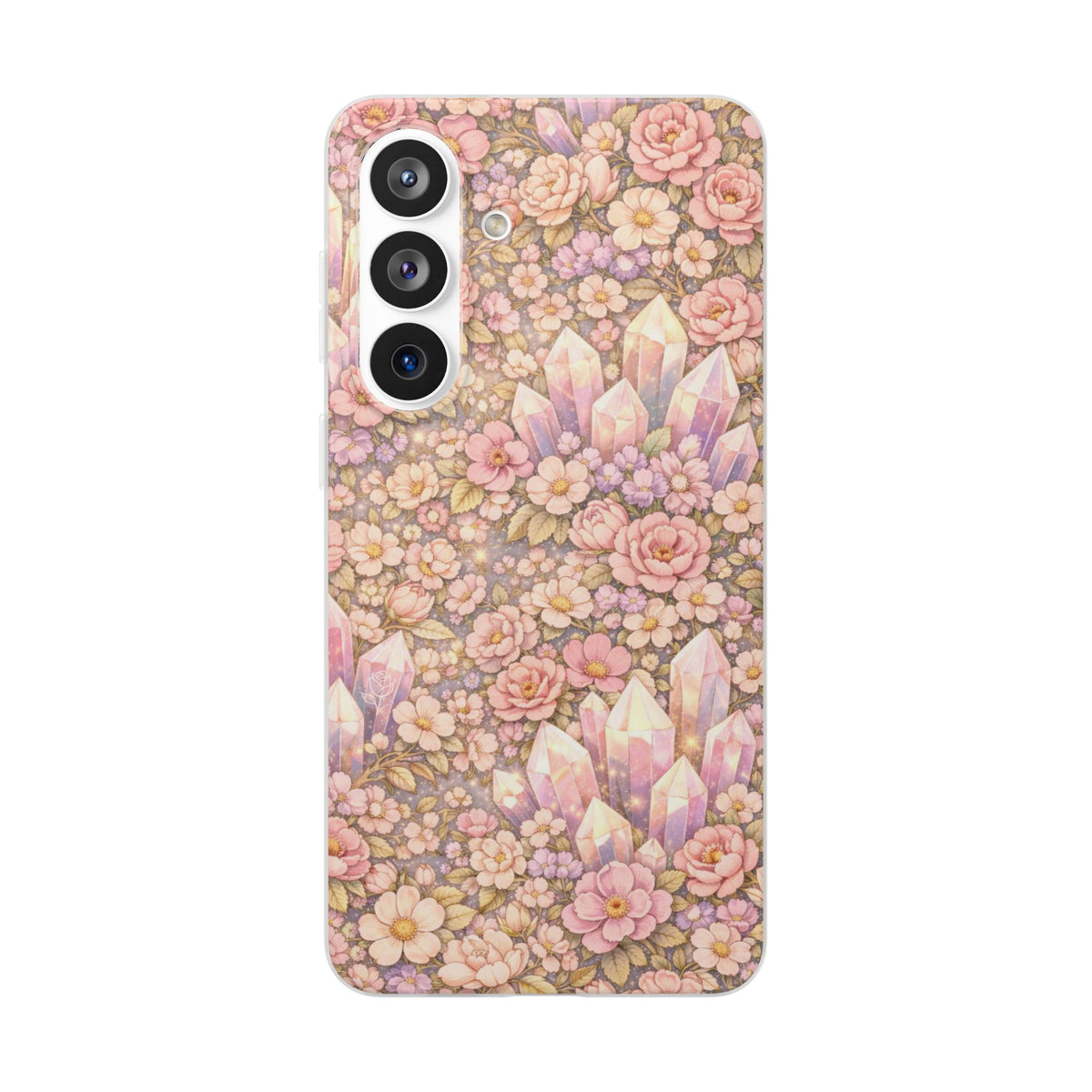 Samsung Galaxy Phone Case — Angelic Crystal Garden Clear Flexi Case
