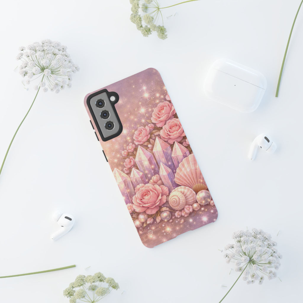 Samsung Galaxy Phone Case — Lemurian Rose Crystal Garden Tough Case