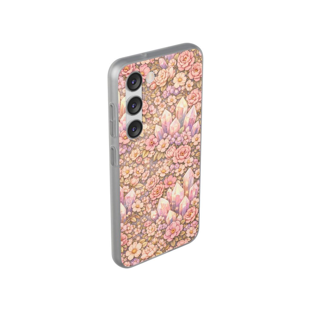 Samsung Galaxy Phone Case — Angelic Crystal Garden Clear Flexi Case