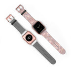 Lemurian Mermaid Crystal Garden Pattern iWatch Band — Pink Seashell Apple Watch Strap