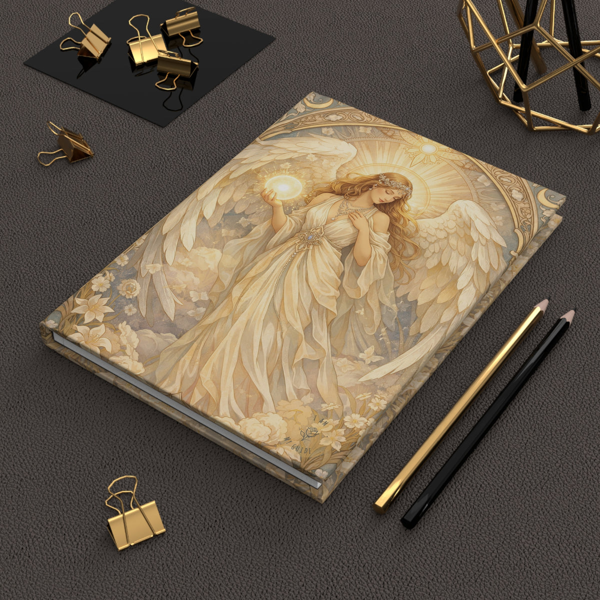 Birthday Angel Sitael Hardcover Journal (Lined Pages) — Spiritual Prayer & Gratitude Notebook