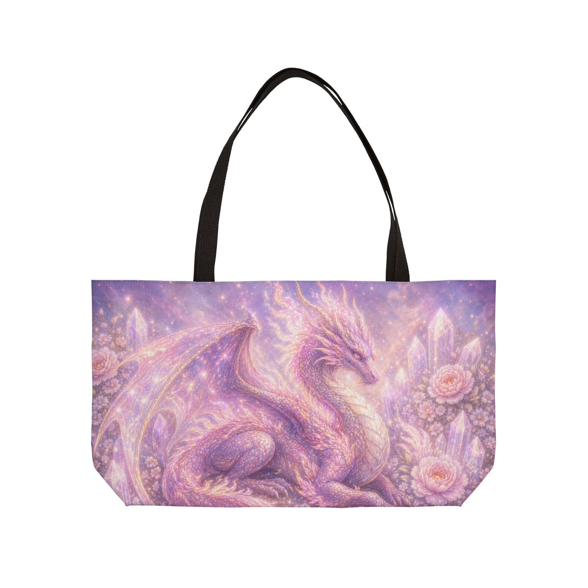 Lilac Fire Dragon Weekender Tote Bag — Print Travel Tote