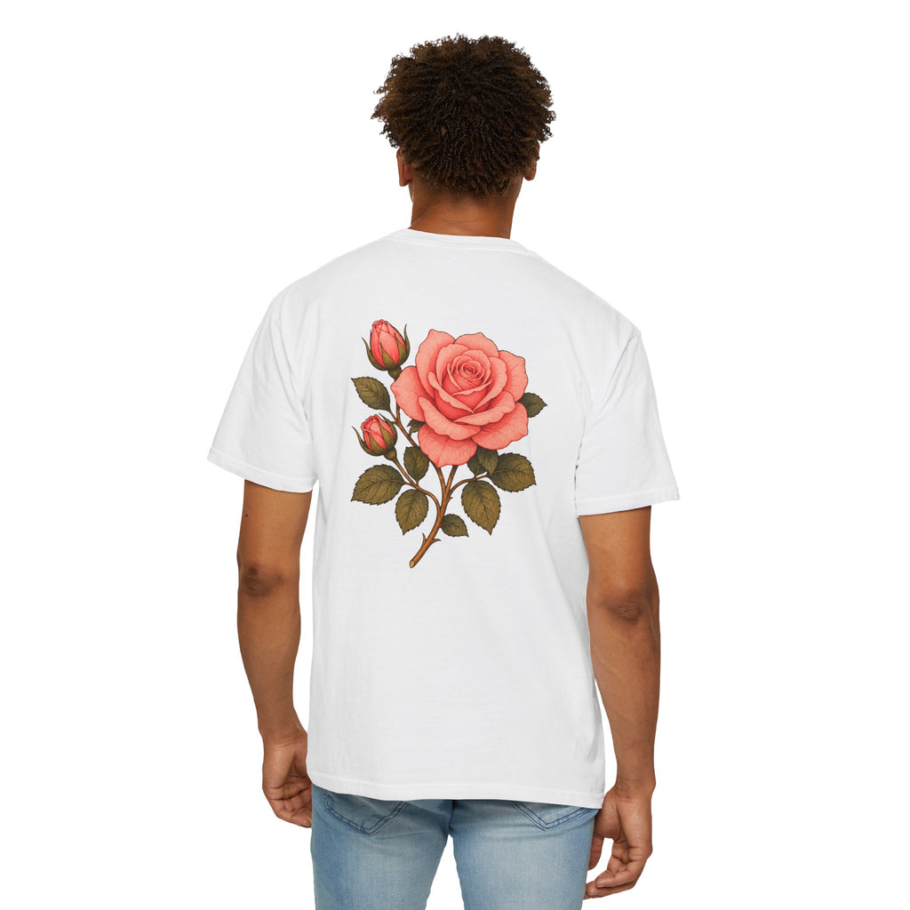 The Sisterhood of the Rose T-Shirt — Master Nada's Vintage Floral Chest & Back Print