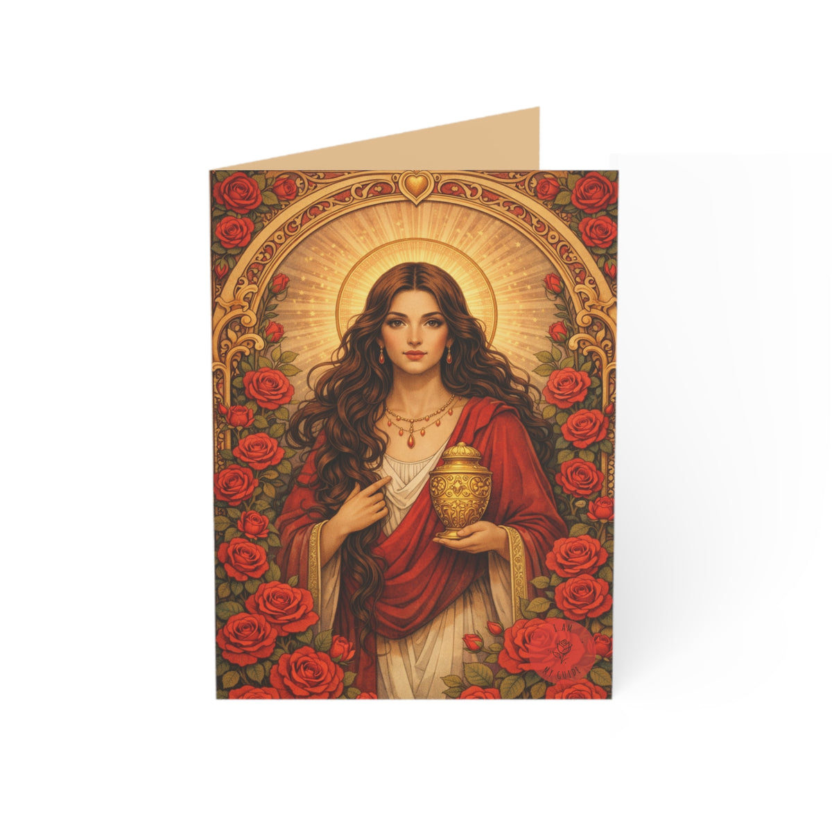 Mary Magdalene Greeting Card — Sisterhood of the Rose Artwork (Pack of 1/10/30/50)