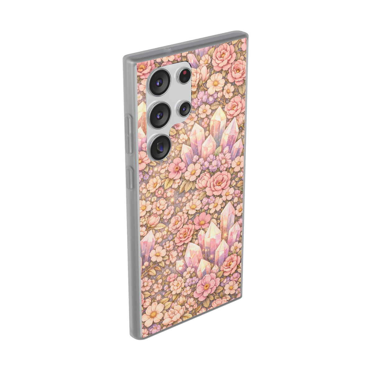 Samsung Galaxy Phone Case — Angelic Crystal Garden Clear Flexi Case