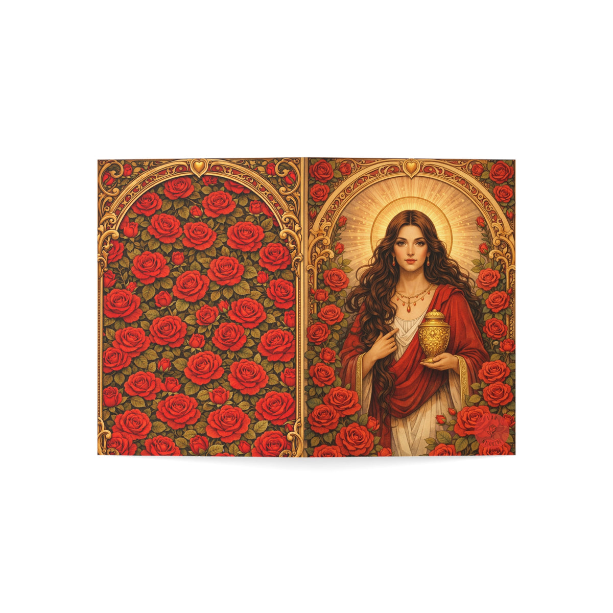 Mary Magdalene Greeting Card — Sisterhood of the Rose Artwork (Pack of 1/10/30/50)