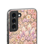 Samsung Galaxy Phone Case — Angelic Crystal Garden Clear Flexi Case