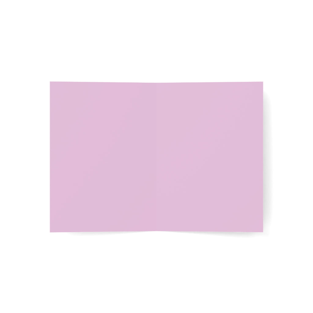 Lemurian Crystal Portal Greeting Card — Ethereal Crystal Stairway Blank Note (1/10/30/50 pcs)