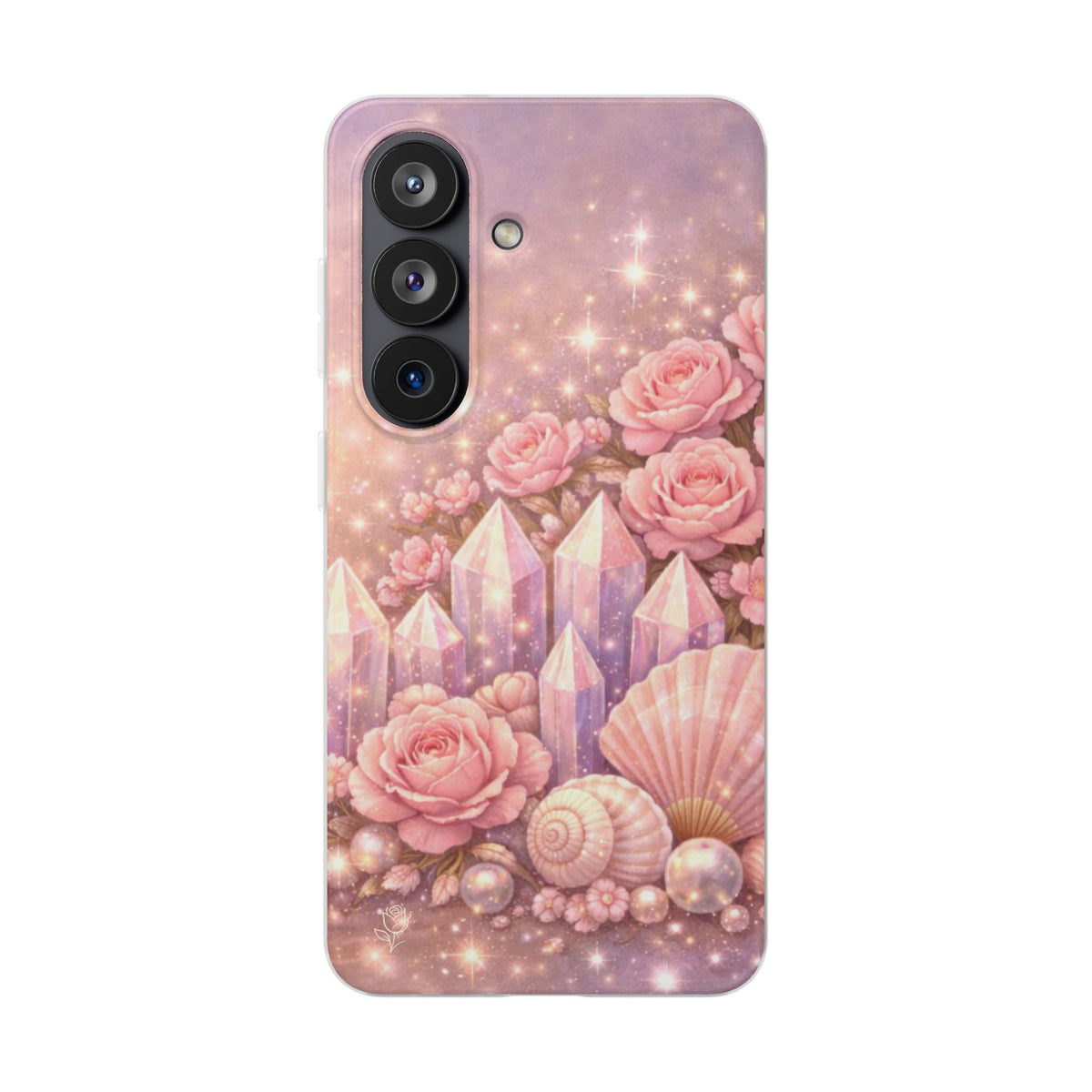 Samsung Galaxy Phone Case — Lemurian Rose Crystal Garden Flexi Case