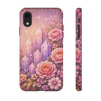 Lilac Quartz Garden Phone Case — Pink Floral Gemstone iPhone Cover