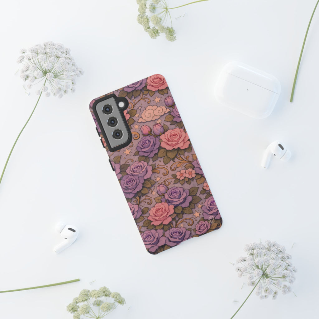 Samsung Galaxy Tough Phone Case — Master Portia's Rose Garden — The Sisterhood of the Rose Protective Samsung Cover