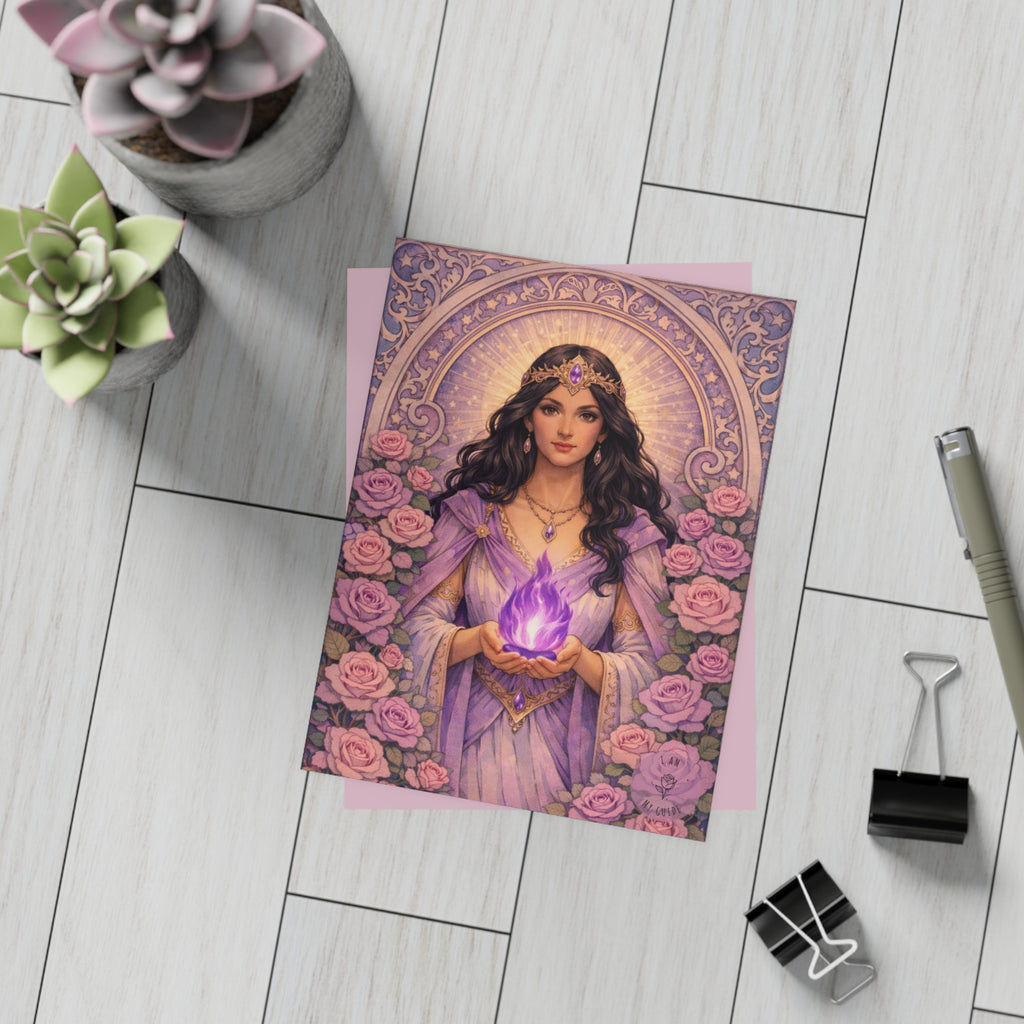 Master Portia Postcard Bundles (envelopes included) - Violet Flame Postcard