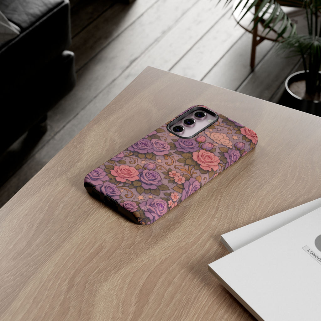 Samsung Galaxy Tough Phone Case — Master Portia's Rose Garden — The Sisterhood of the Rose Protective Samsung Cover