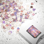 Lemurian Crystal Portal Jigsaw Puzzle — Ethereal Stairway to Light (110/252/520 pcs)