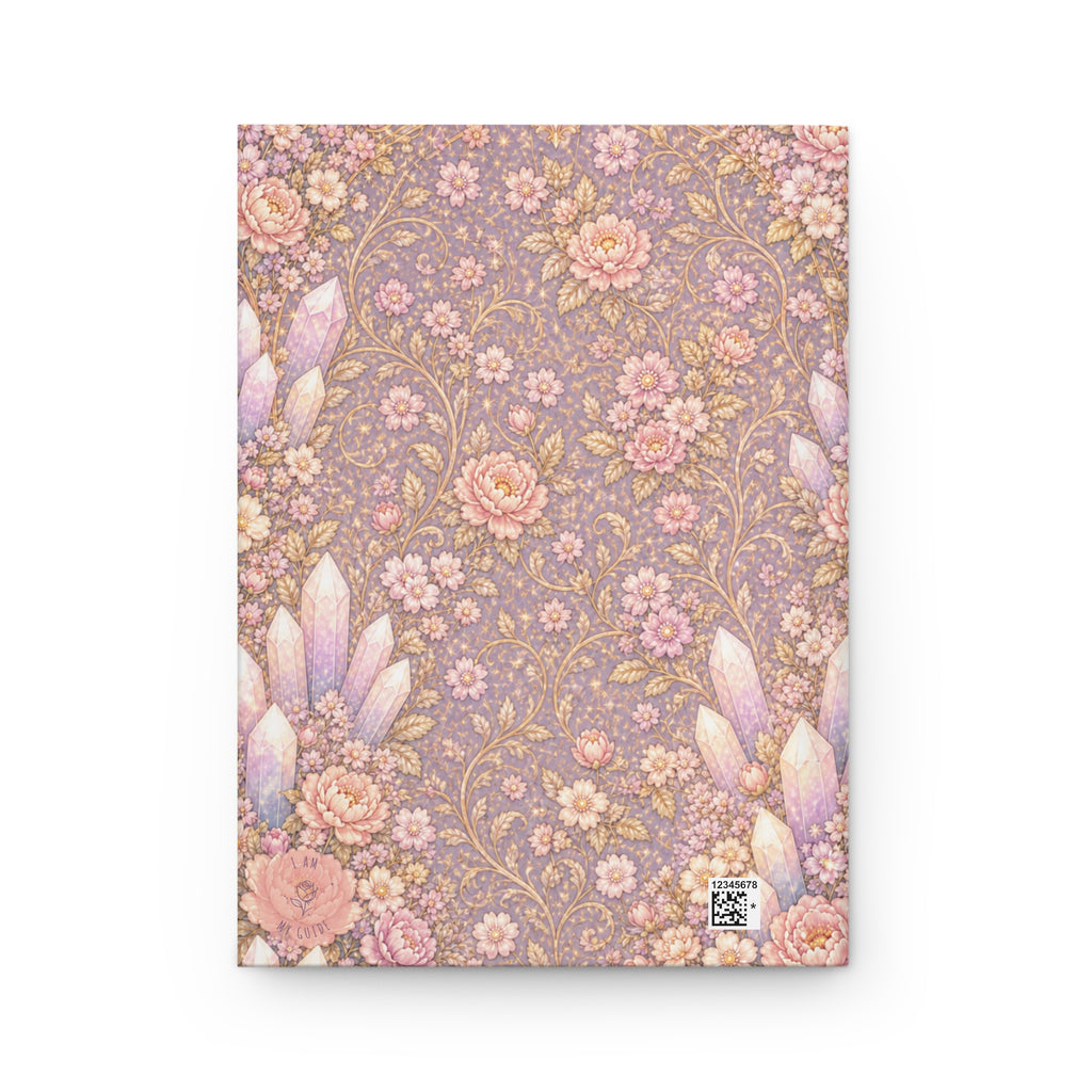 Archangel Glory (Shekinah) Journal (Lined Pages) — Feminine Presence of Metatron — Floral Crystal Keepsake Notebook