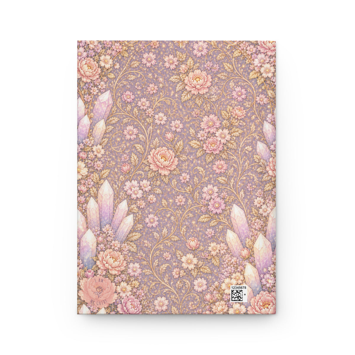 Archangel Glory (Shekinah) Journal (Lined Pages) — Feminine Presence of Metatron — Floral Crystal Keepsake Notebook