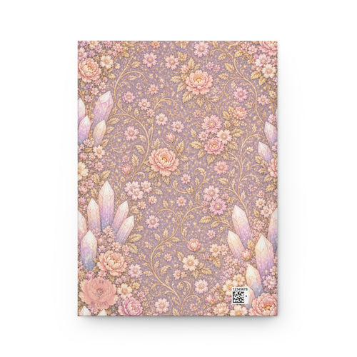 Archangel Glory (Shekinah) Journal (Lined Pages) — Feminine Presence of Metatron — Floral Crystal Keepsake Notebook