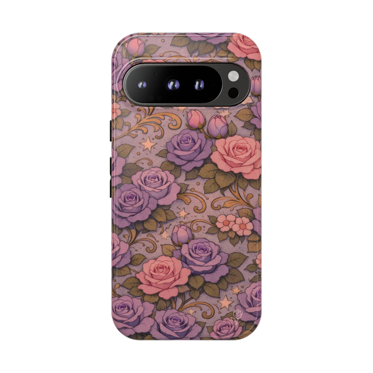 Google Pixel Tough Phone Case — The Sisterhood of the Rose — Master Portia's Rose Garden Vintage Drop-Proof Phone Cover