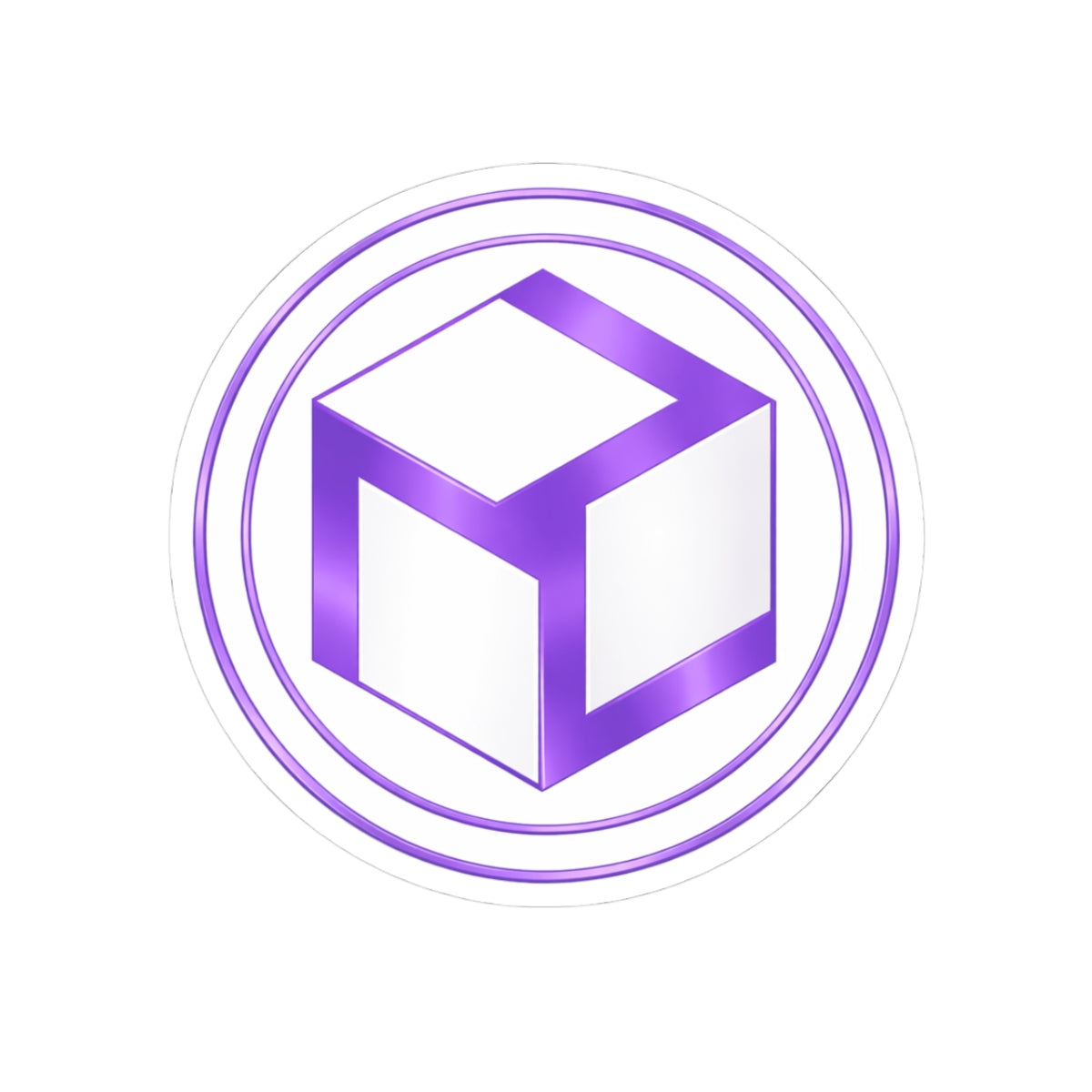 Lilac Antahkarana Kiss-Cut Sticker — Reiki Symbol