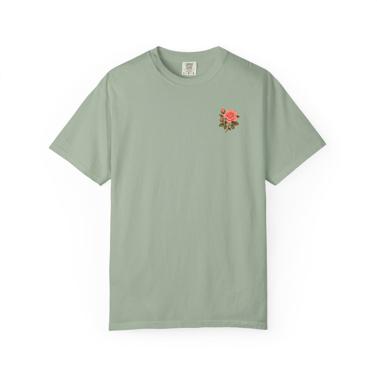 The Sisterhood of the Rose T-Shirt — Master Nada's Vintage Floral Chest & Back Print