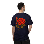The Sisterhood of The Rose Graphic T-Shirt — Vintage Red Rose Back Print