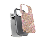 iPhone Case — Angelic Crystal Garden Phone Case — Pink Floral Quartz Protective Cover