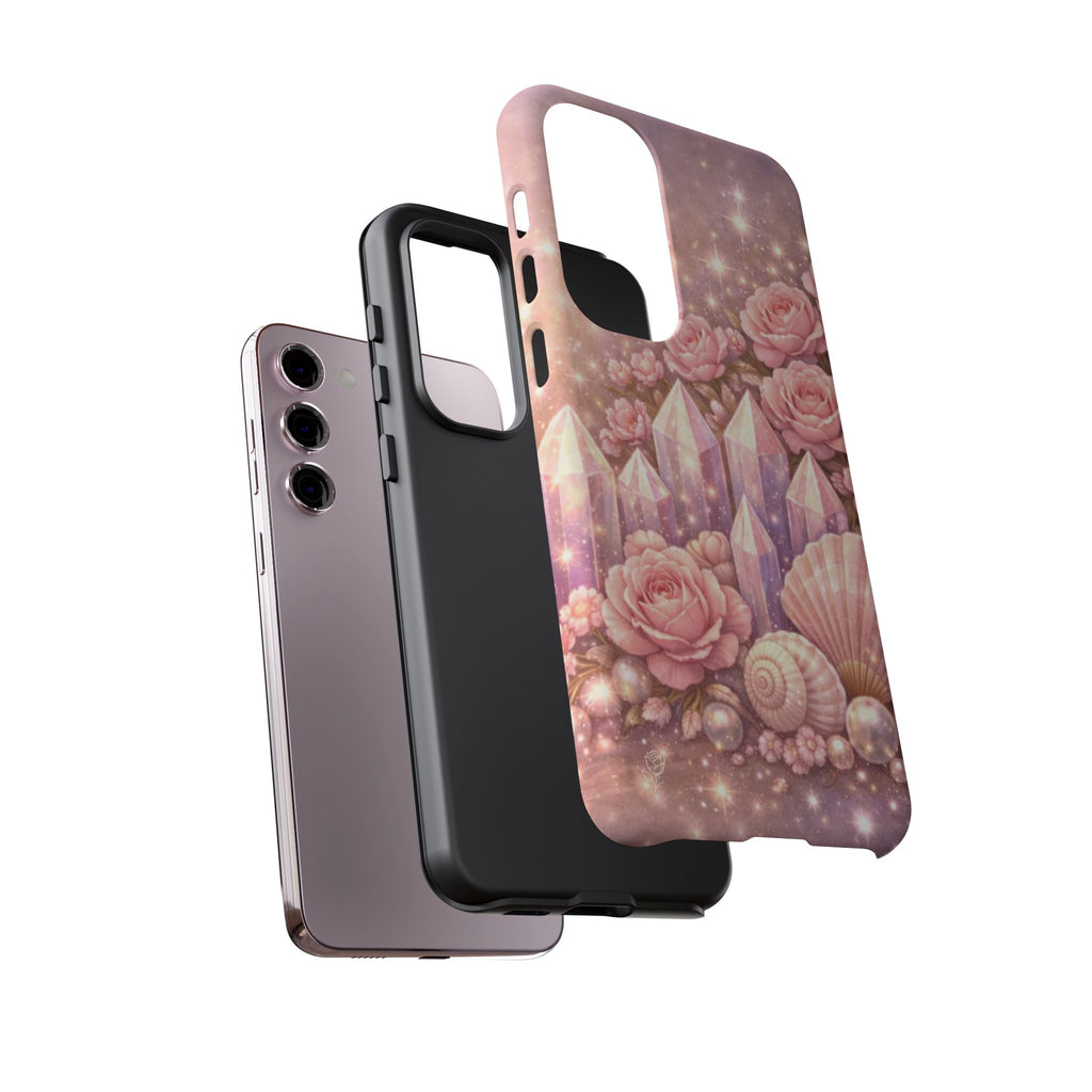 Samsung Galaxy Phone Case — Lemurian Rose Crystal Garden Tough Case
