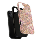 iPhone Case — Angelic Crystal Garden Phone Case — Pink Floral Quartz Protective Cover