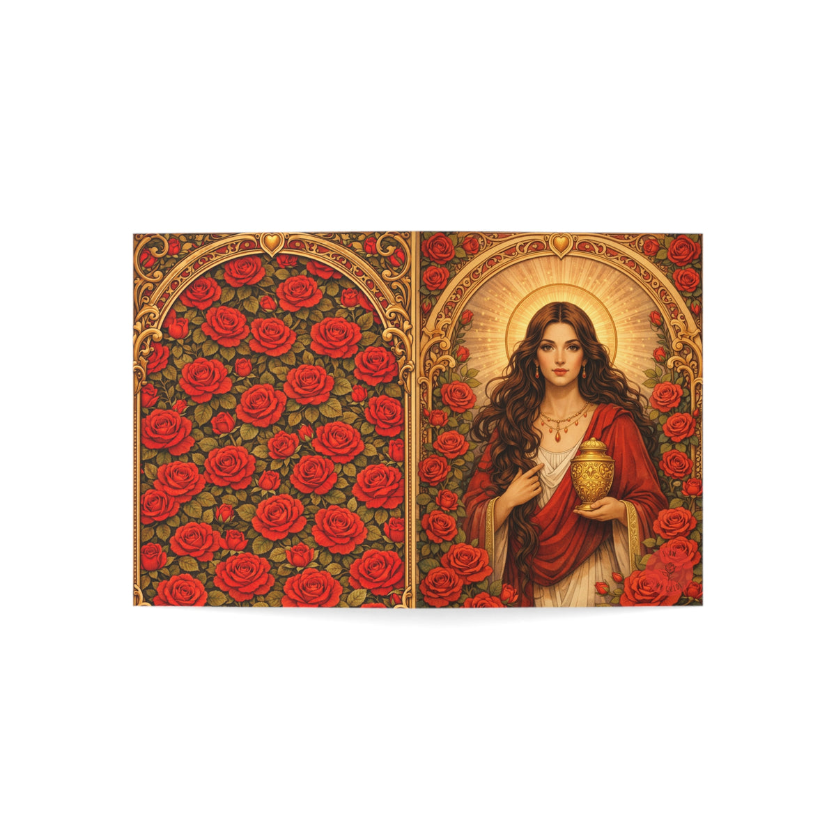 Mary Magdalene Greeting Card — Sisterhood of the Rose Artwork (Pack of 1/10/30/50)