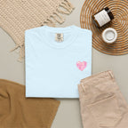 Pink Crystalline Diamond Heart T-Shirt — Crystal Heart Tee