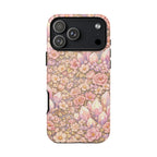 iPhone Case — Angelic Crystal Garden Phone Case — Pink Floral Quartz Protective Cover