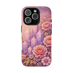 Lilac Quartz Garden Phone Case — Pink Floral Gemstone iPhone Cover