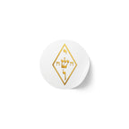 Golden Yoshua Radionic Symbol - Round Sticker Roll