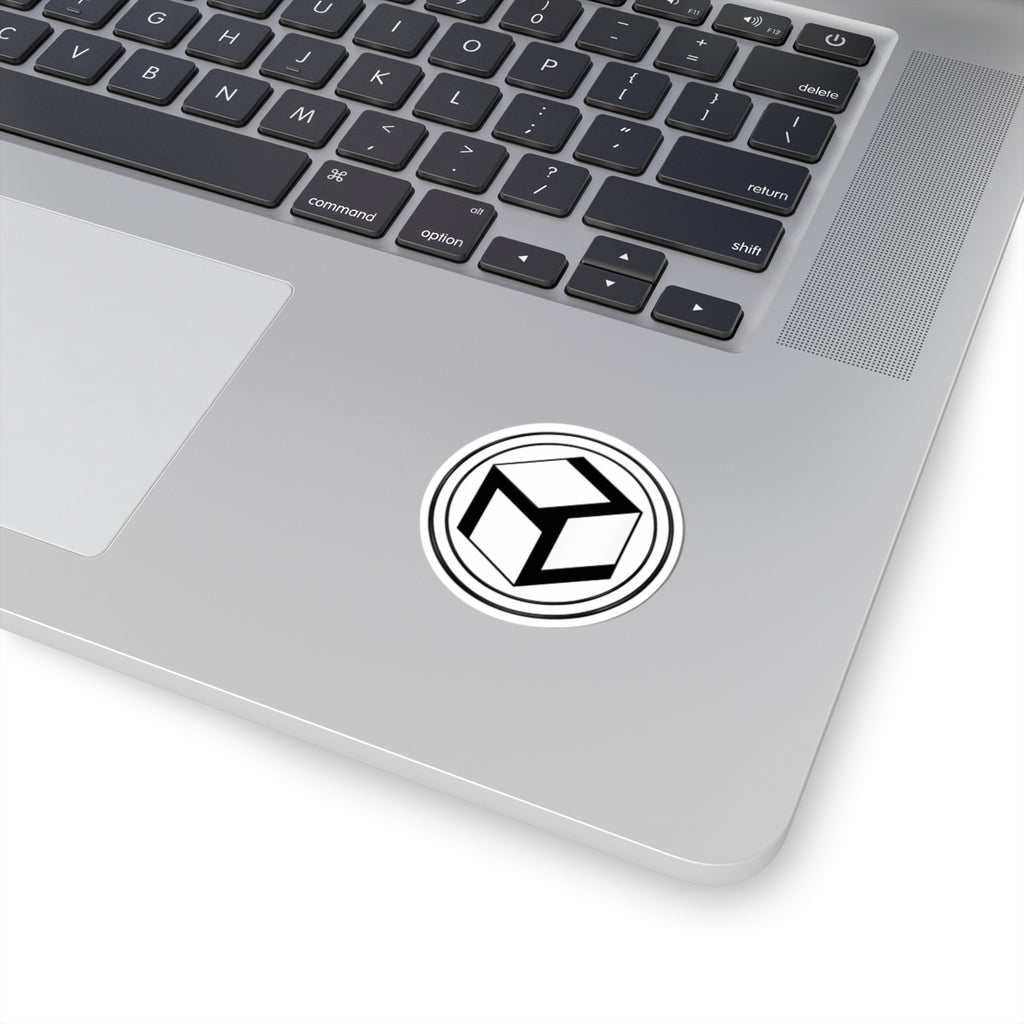 Black Antahkarana Kiss-Cut Sticker — Reiki Symbol