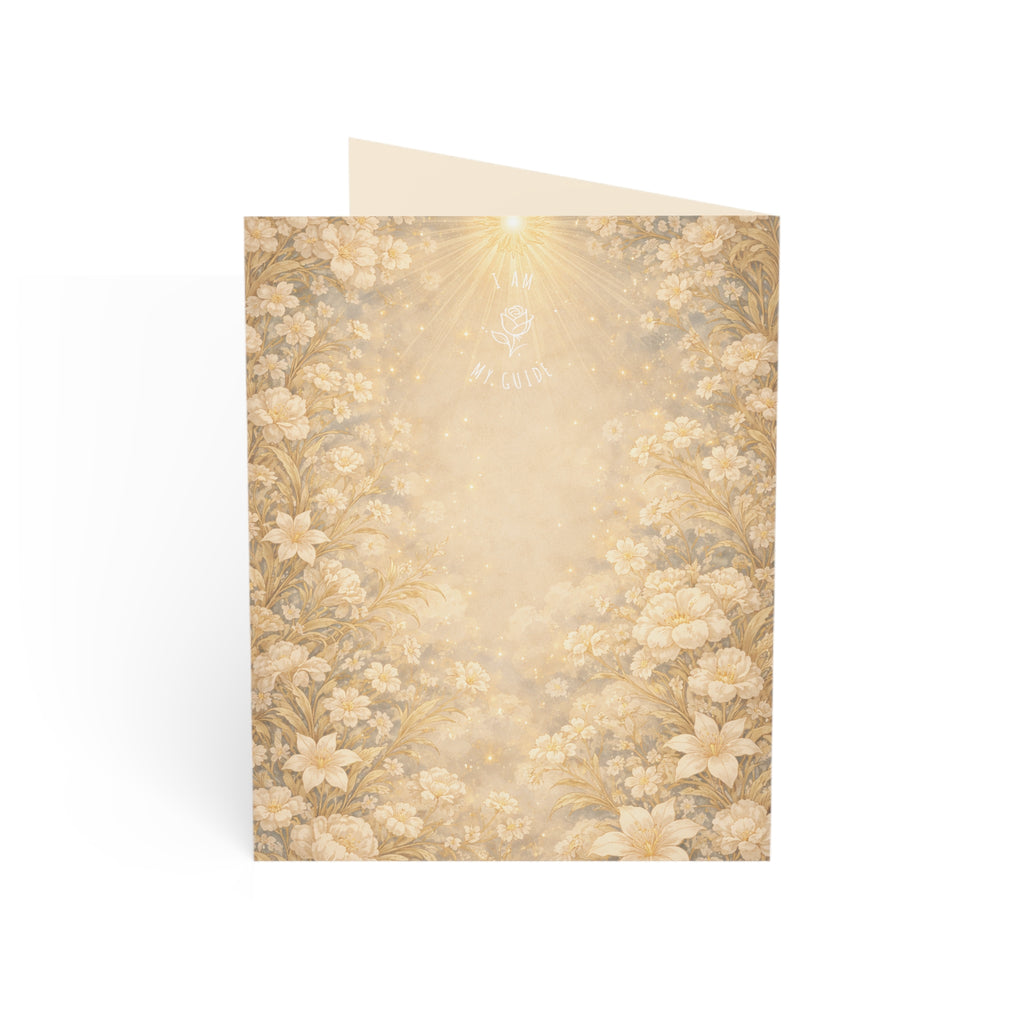 Birthday Angel Sitael Greeting Cards — Ethereal Angel Floral Blank Note Cards (Single or Pack of 10/30/50)