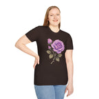 Vintage Purple Rose Floral T-Shirt — Master Portia's Rose Tee — The Sisterhood of The Rose
