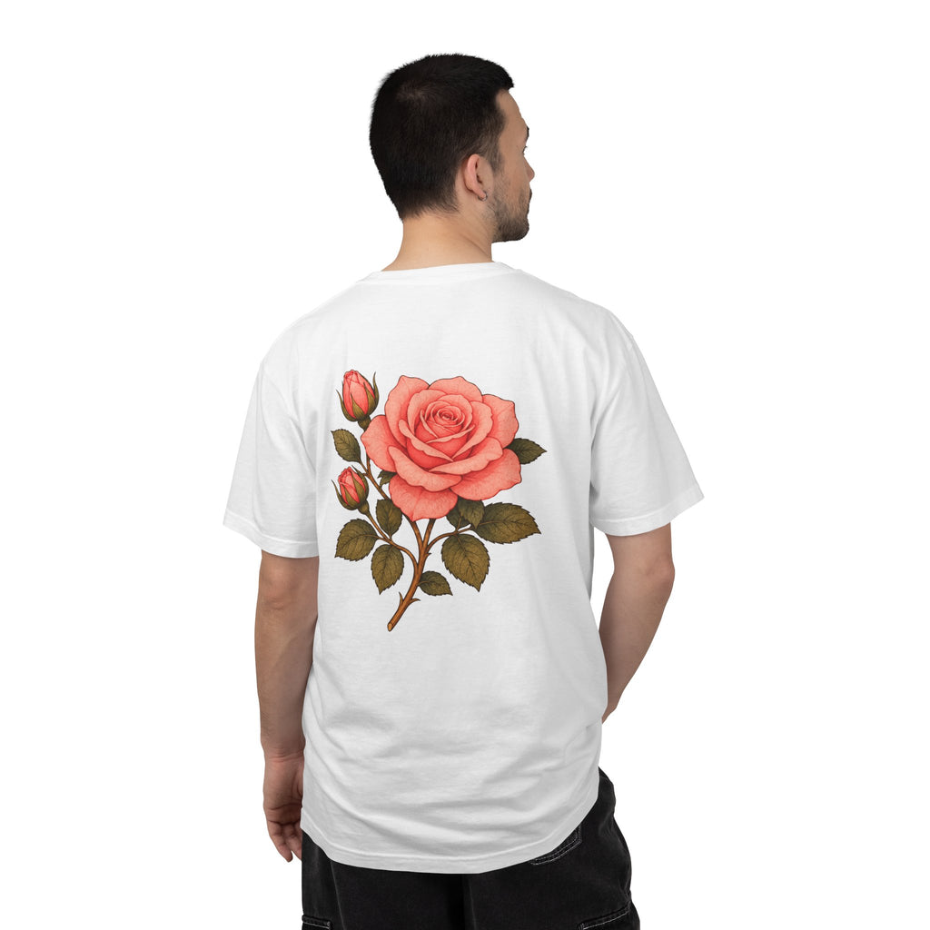 The Sisterhood of the Rose T-Shirt — Master Nada's Vintage Floral Chest & Back Print