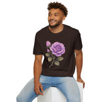 Vintage Purple Rose Floral T-Shirt — Master Portia's Rose Tee — The Sisterhood of The Rose