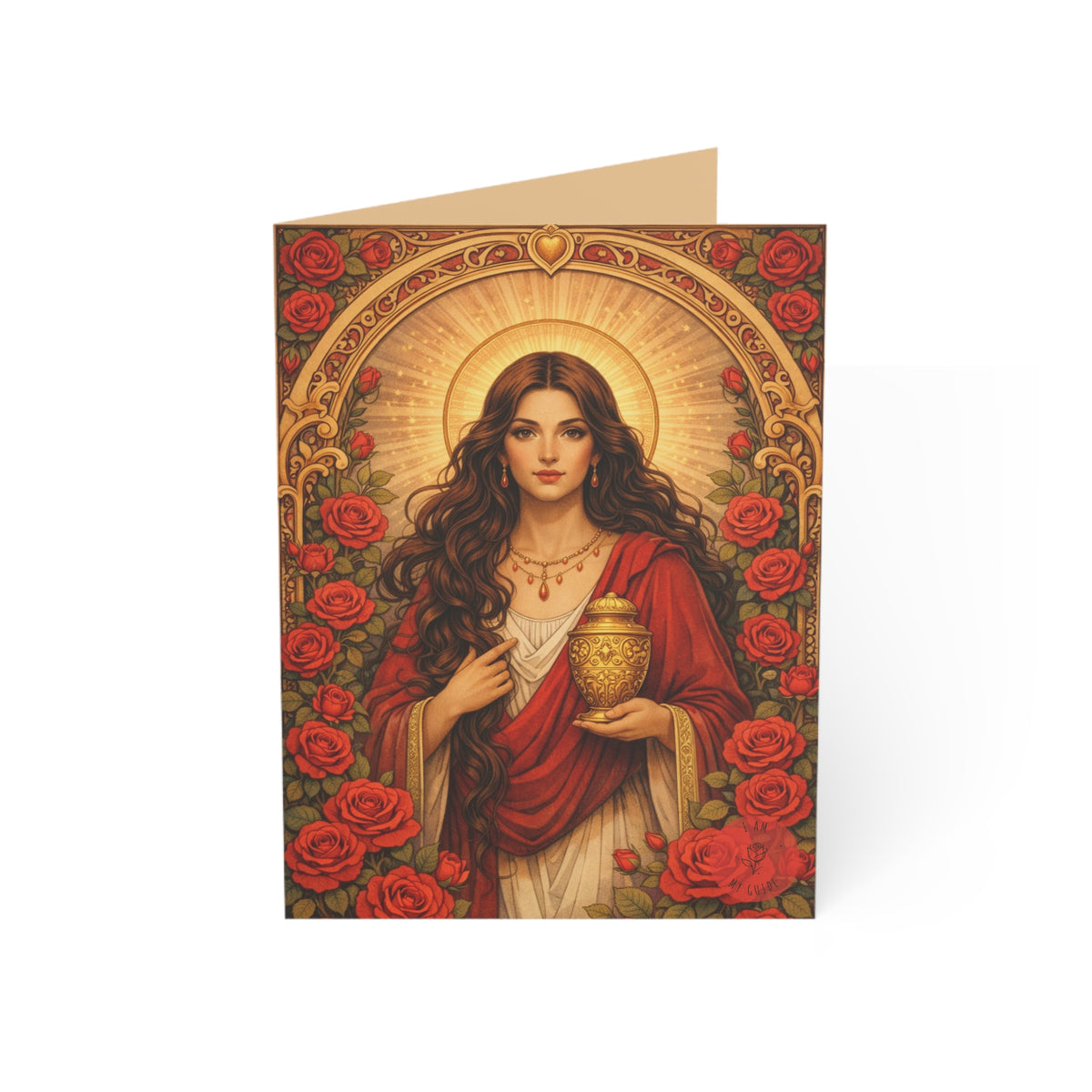 Mary Magdalene Greeting Card — Sisterhood of the Rose Artwork (Pack of 1/10/30/50)