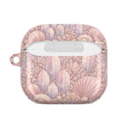 Lemurian Mermaid Crystal Garden AirPod Case — Pastel Seashell Protective Cover for AirPod