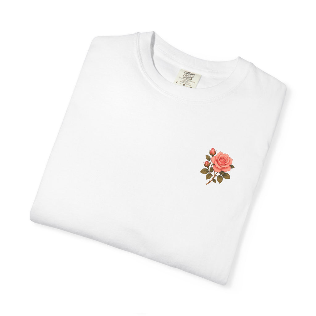 The Sisterhood of the Rose T-Shirt — Master Nada's Vintage Floral Chest & Back Print