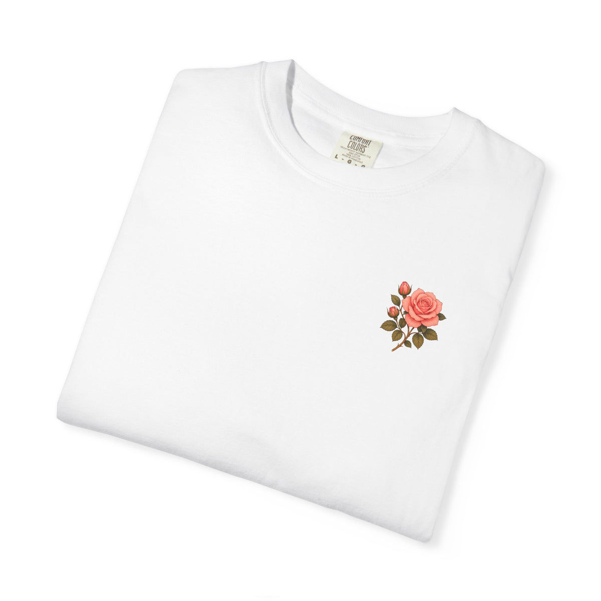 The Sisterhood of the Rose T-Shirt — Master Nada's Vintage Floral Chest & Back Print