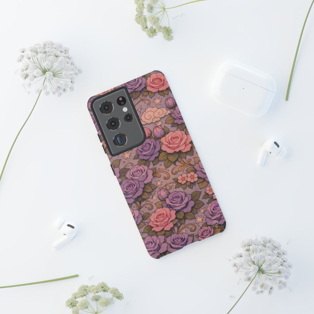 Samsung Galaxy Tough Phone Case — Master Portia's Rose Garden — The Sisterhood of the Rose Protective Samsung Cover