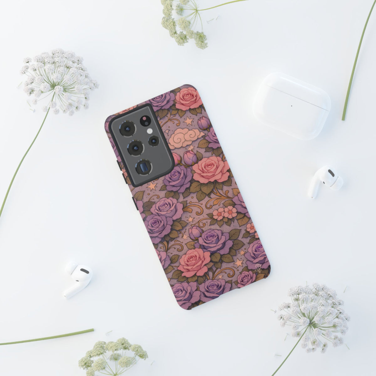 Samsung Galaxy Tough Phone Case — Master Portia's Rose Garden — The Sisterhood of the Rose Protective Samsung Cover