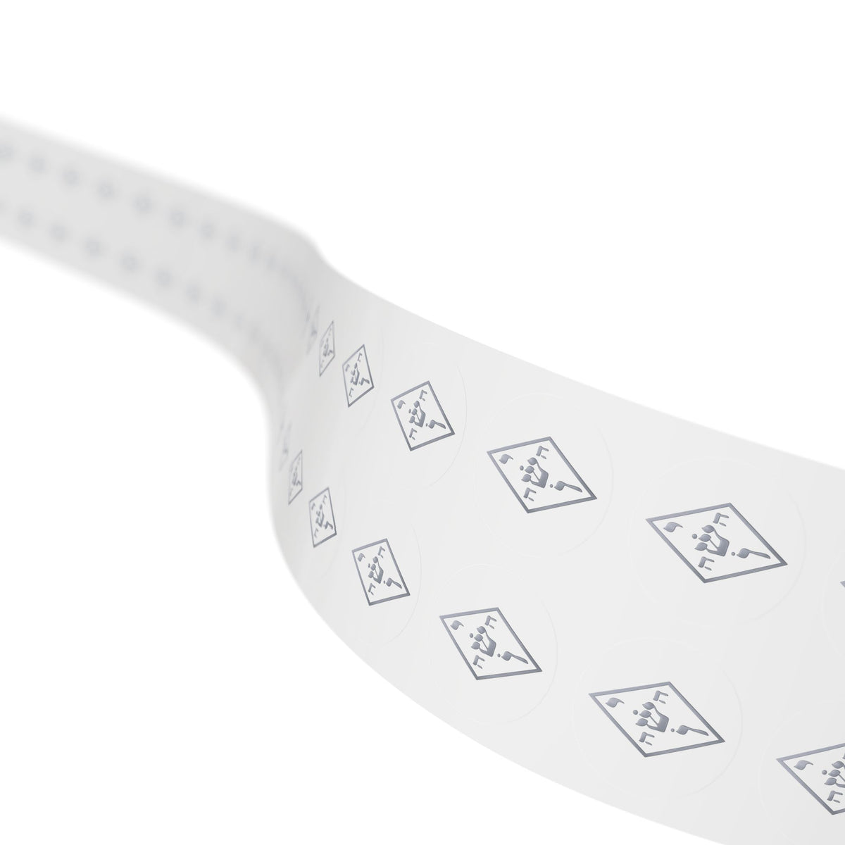 Light Silver The Yoshua Radionic Symbol - Round Sticker Roll
