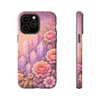 Lilac Quartz Garden Phone Case — Pink Floral Gemstone iPhone Cover