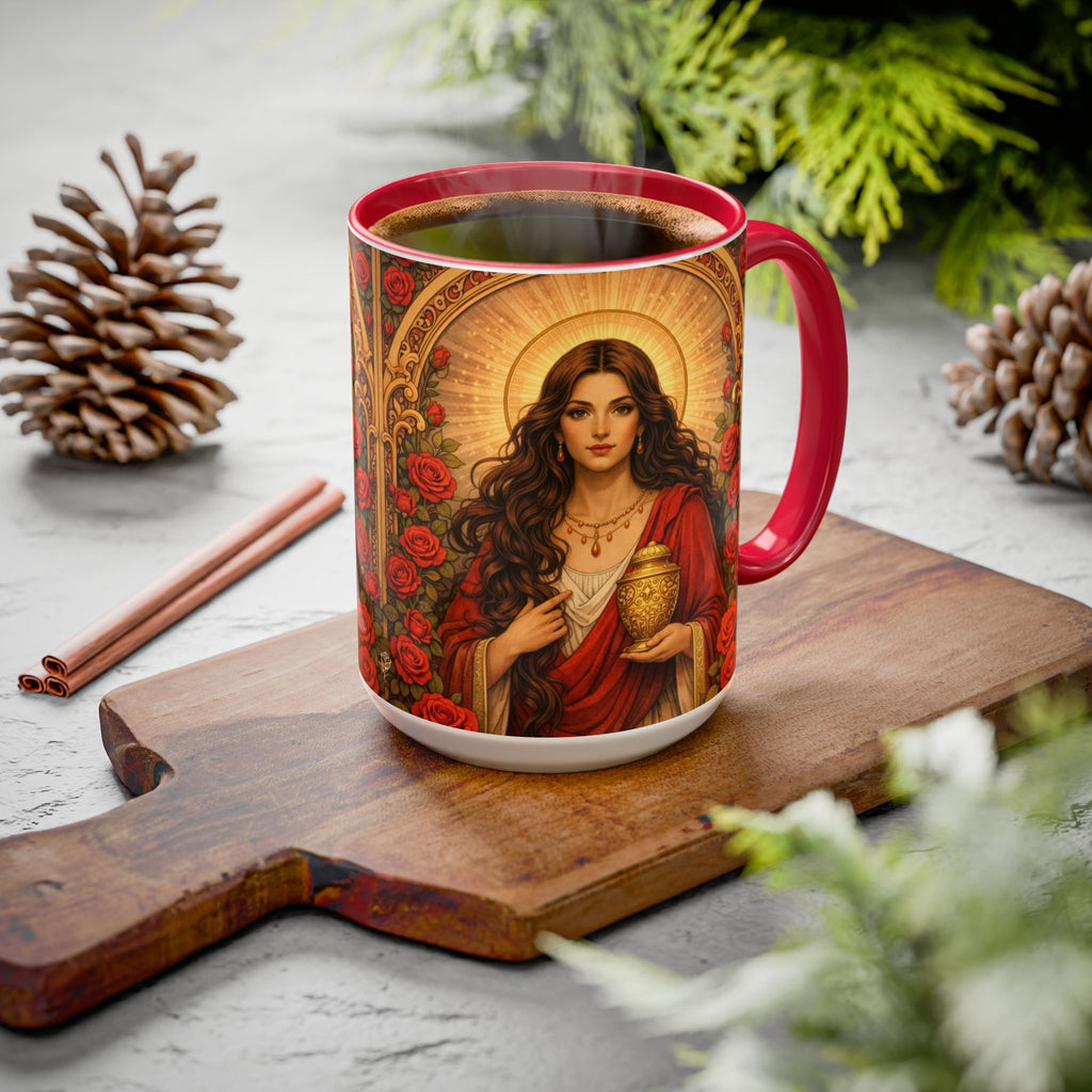 Mary Magdalene Ceramic Mug (11oz/15oz) — Sisterhood of the Rose Coffee Cup