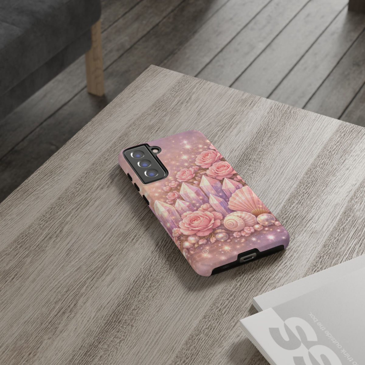 Samsung Galaxy Phone Case — Lemurian Rose Crystal Garden Tough Case